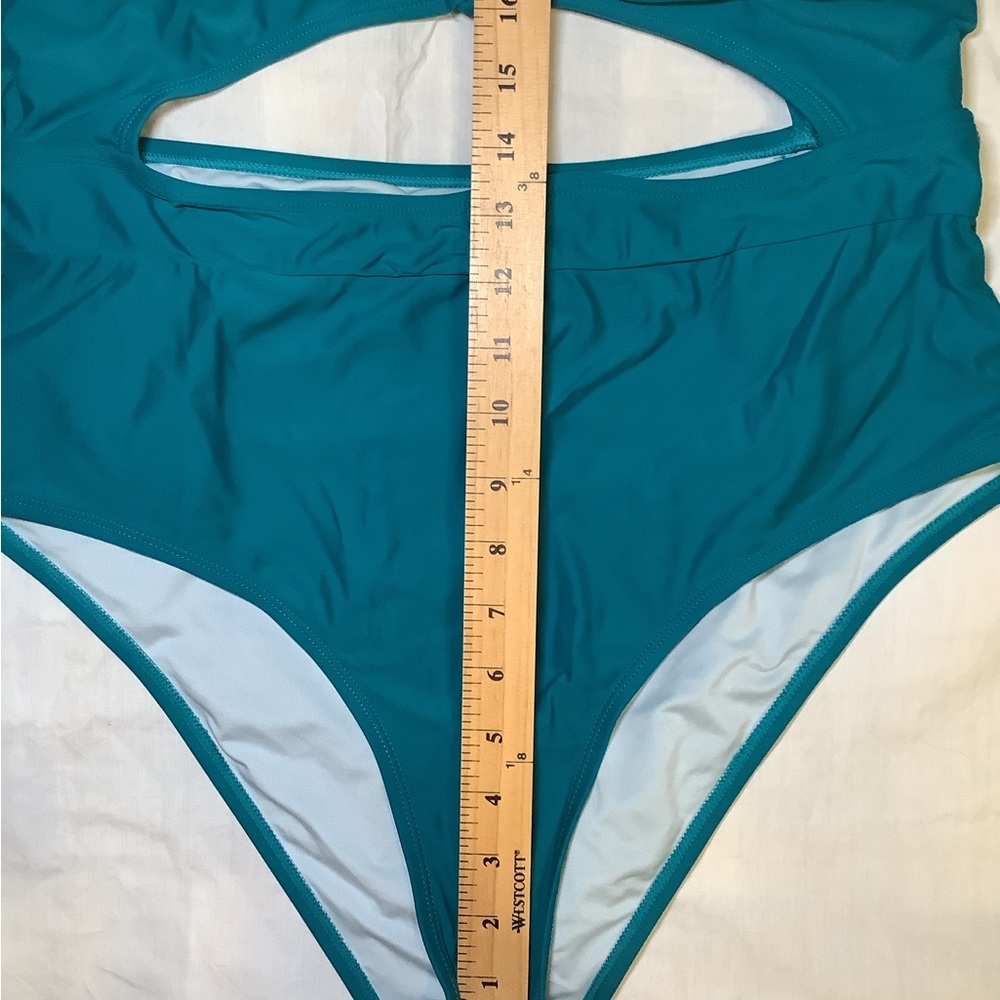 Cupshe Teal One Piece Swimsuit - Picture 7 of 8